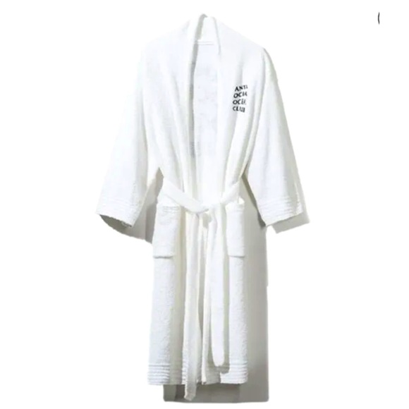 Anti Social Social Club "Corner Suite" Bath Robe Large / XL Extra Large - Picture 2 of 3